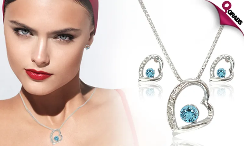 Crystal Heart Jewelry Sets!